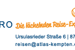 Atlas Reisen Logo Claim Orange